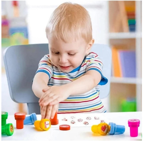 GLOW FIRST Emoji Stamp with Smile Design Face stamp Art Clay Art