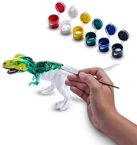 Kimon Toys Paint Your Own 3D Dinosaur T-Rex Educational Painting Kit Set  Dinosaur Toy