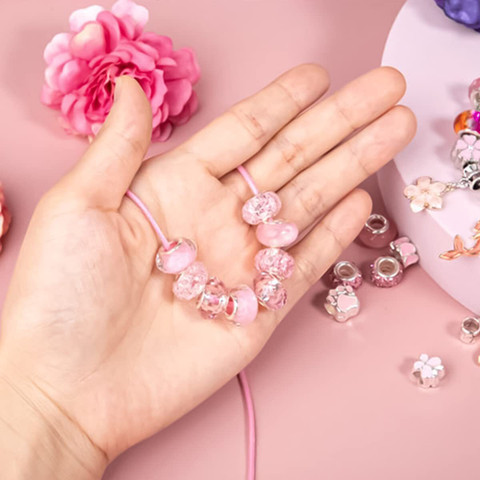 PATPAT DIY Charm Bracelet Making Kit for Girls, Unicorn Mermaid