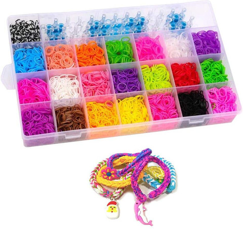 Vibgyor Products CLICK Colourful DIY 4200 Rubber Bands with