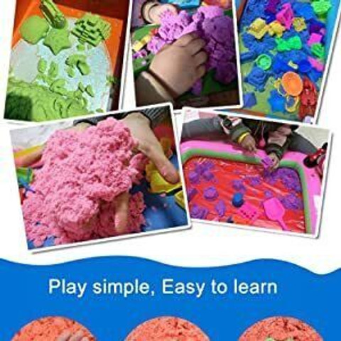 KARTUNBOX kg Kinetic Sand Children Sandcastle Set for Kids 3+