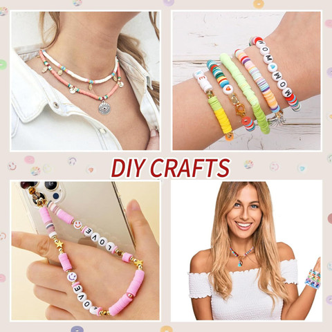 PATPAT Clay Beads for Jewellery Making 3950pcs 24 Colors Clay