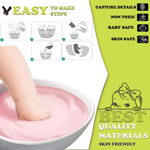 craftpro One Hand or Foot Casting Kit-Baby for NewBorn ,Boy Girl