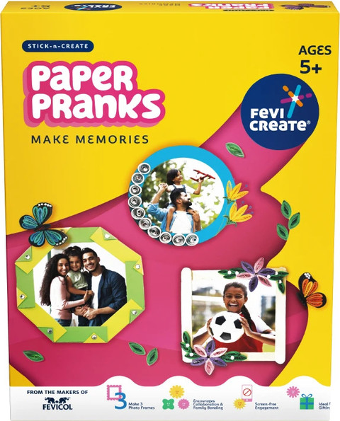 Fevicreate Make Your Own Photo Frame DIY Art and Craft Kit for Kids, Year  Above