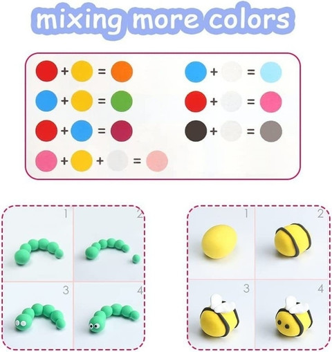 Colour cloud Clay art toy kids playing clay and craft