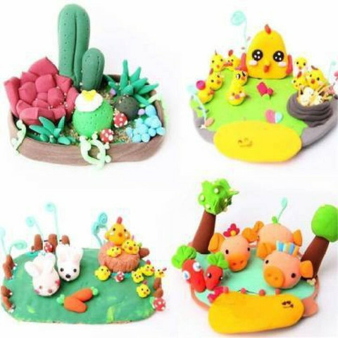 Colour cloud Clay art toy