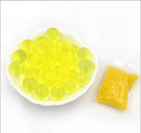 Qweezer 30 grams Yellow Color Water Jelly Beads For Home Decor Orbeez Balls