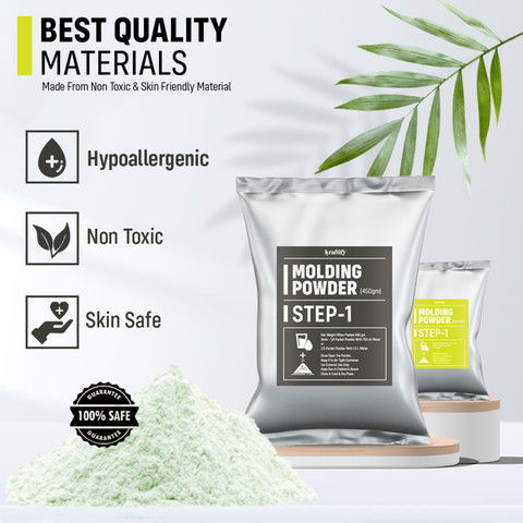 Moldano Powder Kraftify Molding Powder for Hand & Foot Casting,Moulding Powder 450gm ...