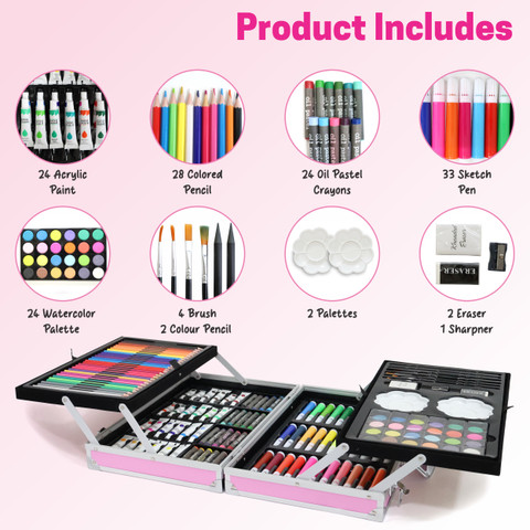 Flipkart.com | CHANAK Art Drawing Set 155 Piece Suitcase with