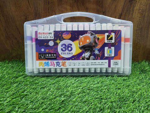Flipkart.com | Zuixua Acrylic marker 36 Shades ZX-622-36 - Acrylic