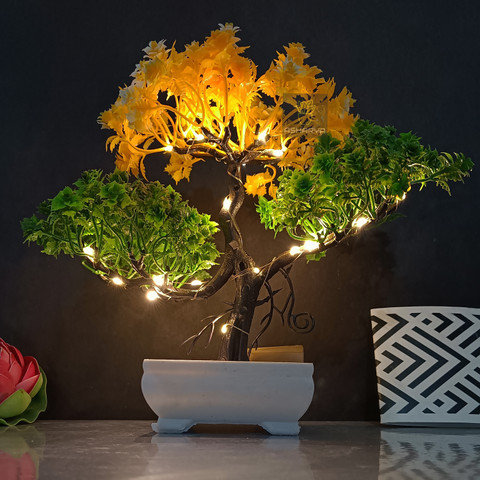 Asharya Artificial Bonsai Plant with LED Light| Pot for Office, Room Decor  Bonsai Wild Artificial Plant with Pot Price in India - Buy Asharya  Artificial Bonsai Plant with LED Light| Pot for