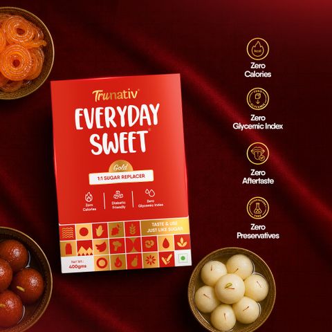 TruNativ Everyday Sweet Gold, Allulose & Monkfruit Powder, 1:1 Sugar Replacer, Diabetic Sweetener (400 g) - Image 7