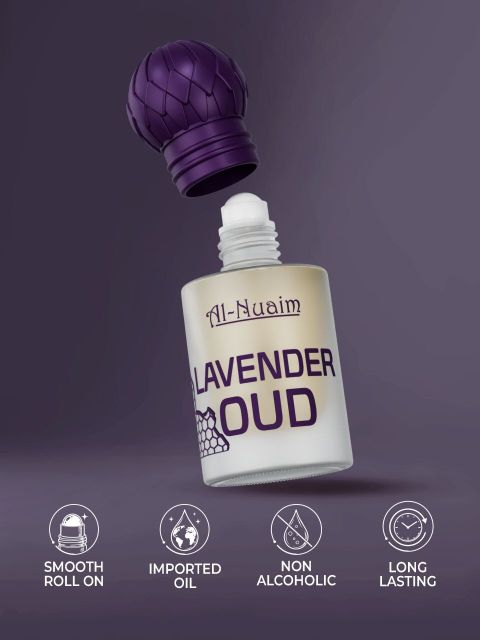 Al-Nuaim Lavender Oud Attar Oud Essence Oil Soft Lavender Aroma Long Lasting Perfume Floral Attar (Floral, Oud (agarwood)) - Image 8