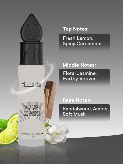 Al-Nuaim Kasturi, Mount Legend, Black Opum Ultra Poison Attar Pack of  (6ml Each) Floral Attar