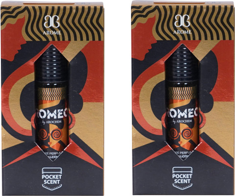 AROCHEM AROME ROMEO Attar Long Lasting Fragrance No Alcohol Pure Perfume  6ML (Pack of 2) Herbal Attar