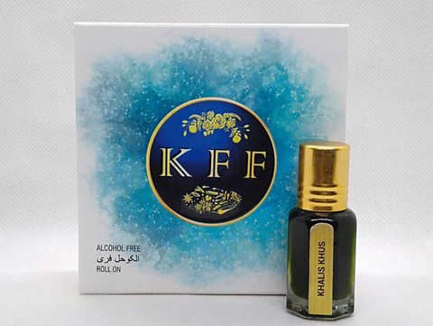 K F F Attar Khus ML, 100% Natural Fragrance, Kannauj Perfume