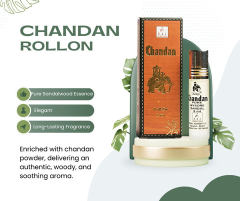 Balaji chandan Rose Roll on Combo| Premium Puja attar