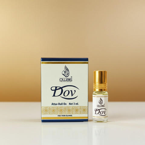 Owais DOV Attar 3ml Long Lasting Great Fragrance Free Alcohol Attar (Pack  of 1) Floral Attar