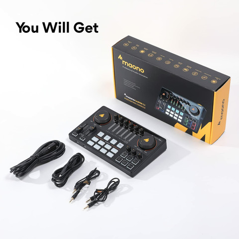 MAONO AME2 - All in One Podcast production Studio Audio Interface