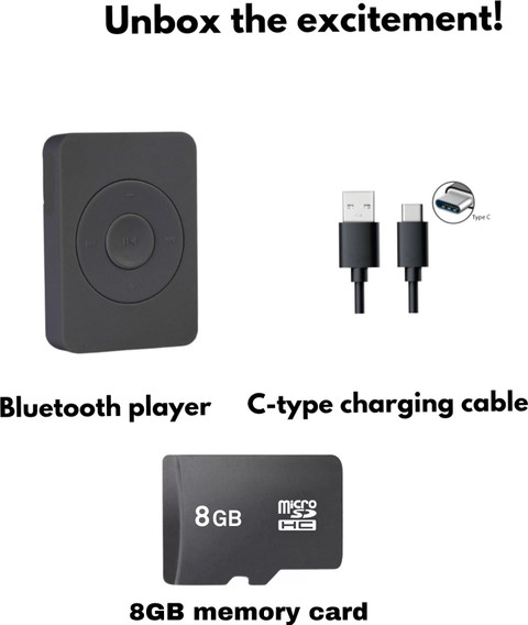XZOR Bluetooth 8GB MP3 Player In-built Speaker Supports Wireless Earbuds  Speakers MP3 Player