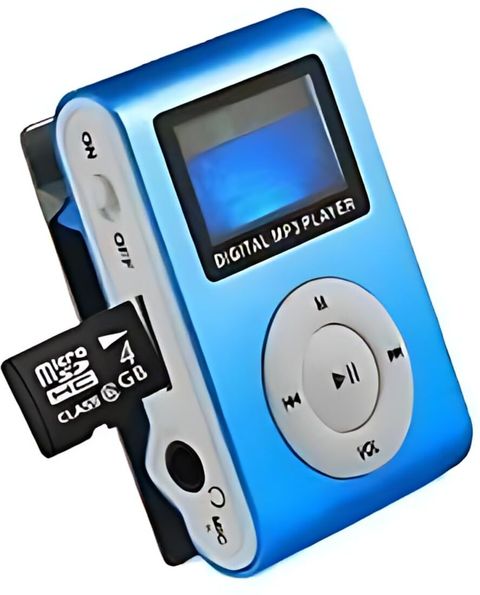 DRUMSTONE Limited Edition Mini MP3 Player - 32GB Support, USB, Clip & Earphones MP3 Player (Blue, 1.3 Display) - Image 3