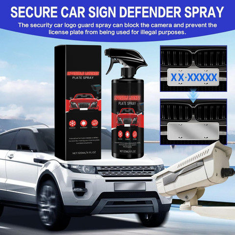 Finzatik 120ML Hide Number Plate from Camera Spray, License Plate