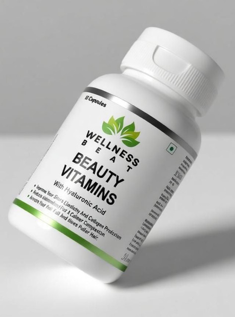 wellness beat glutathione capsule Wellness Beat L-Glutathione Capsules with Vitamin E & C for Healthy Glowing  & Brightening Skin