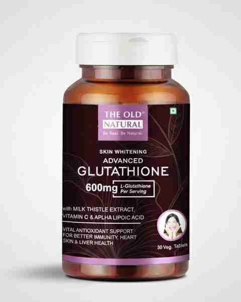 The Old Natural Advance Glutathione with Vitamin C & E, Biotin Tablets  Price in India