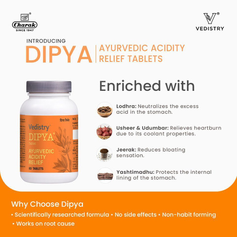 Vedistry Acidity Relief Tablets | Ayurvedic Support for Acidity & Acid ...