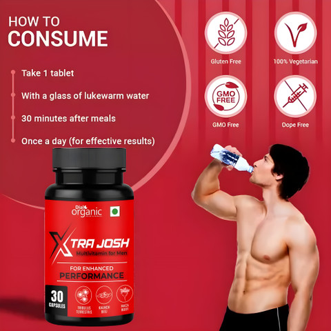 dial organic Xtra josh capsule men's power & energy capsule (30