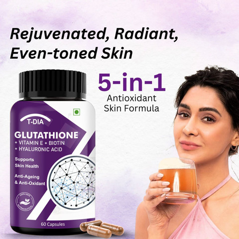 glutathione skin lightening gnc T-DIA Capsules For or whitening, Face, and Hair Care Price in India What You'll Really Pay تونر مضاد اكسدة قوي Stil:Pulver