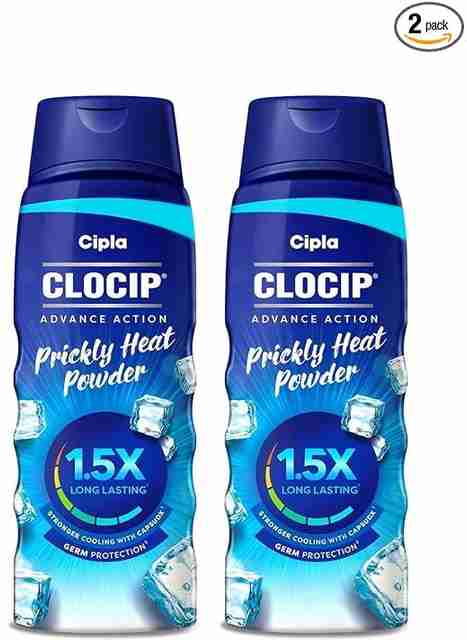 Cipla Clocip Advance Action Prickly Heat Powder Price in India - Buy ...