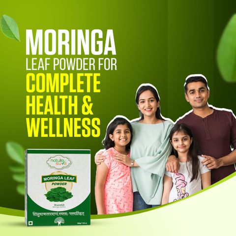 Nature Sure Moringa Atta Mix, Drumstick Leaf Powder, High in nutrients ...
