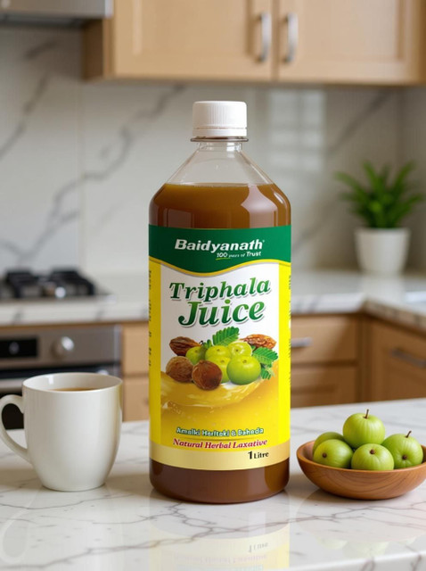Baidyanath Triphala Juice 1L |Helps in Reduce Body Fat also