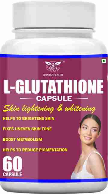 BHARAT HEALTH L-Glutathione Skin Lightening & Whitening Capsule Price in India - Buy BHARAT HEALTH L-Glutathione Skin Lightening & Whitening Capsule online at Flipkart.com BHARAT HEALTH L-Glutathione Skin Lightening & Whitening Capsule Price in India - Buy BHARAT HEALTH L-Glutathione Skin Lightening & Whitening Capsule online at Flipkart.com