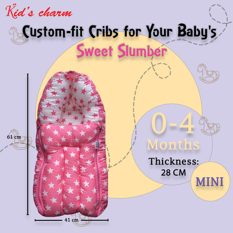 Kid's Charm Kid's Charm Milky Star in Baby's Cotton Bed Cum