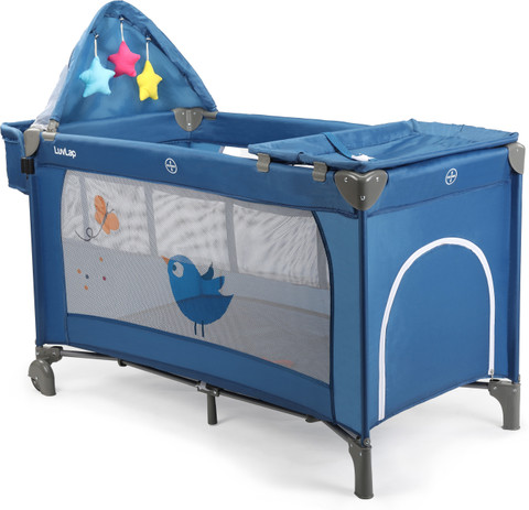 LuvLap Wonderjoy Baby Playpen Playard Folding Baby Bed Cum Cot