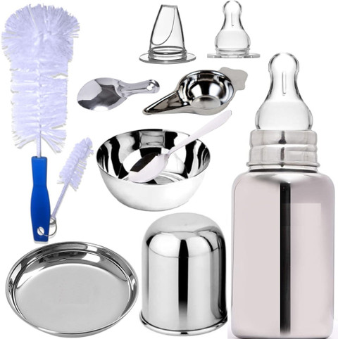 Pappa Essential combo Baby Feeding milk Bottle Baby Gift Set for New Born  150 ml