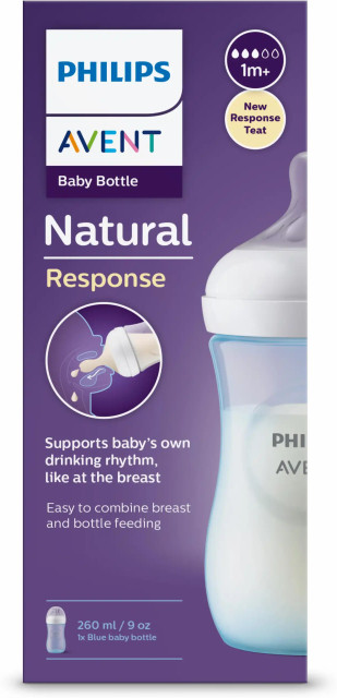 Philips Avent Natural Response Baby Bottle, SCY903/21 260 ml