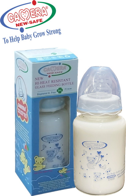 Camera Baby Corporation GLASS FEEDING BOTTLE BPA-FREE 120 ml