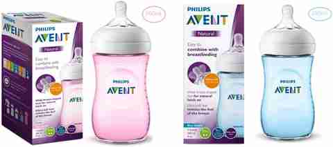 Philips Avent Natural Pink Natural Blue Feeding Bottle 520 ml