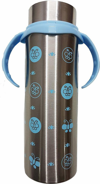 WAHHSON Baby Feeding Bottle Thermo-Steel Multifunctional-Sipper, Nipple  Straw ,Water Feeding Bottle, 240 ML 240 ml