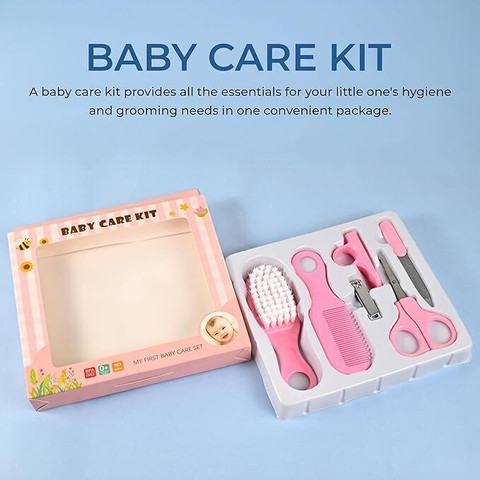 Radha Madhav Toys RM Toys Baby Grooming Kit with Brush, Comb, Nail