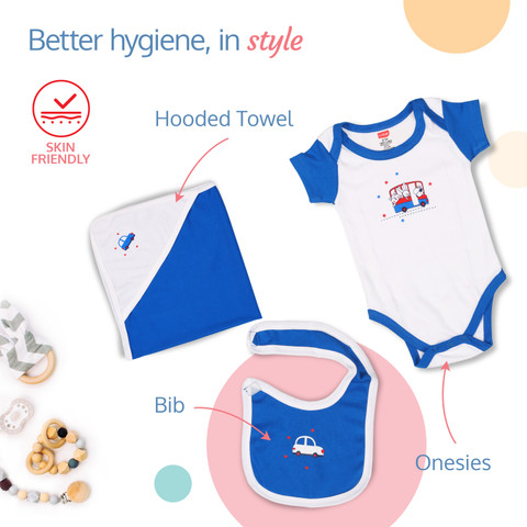 LuvLap Newborn Baby Gift Set of Items, Clothes Set for New born to  Months,