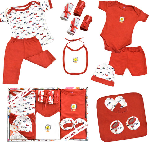 VParents Bitsy New born Baby Gift set (Pack of 13 Buy Baby