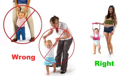 Synlark Baby Moon Walker Jumper Bouncer Infant Toddler Jogging Belt  Assistant Helper Baby Carrier