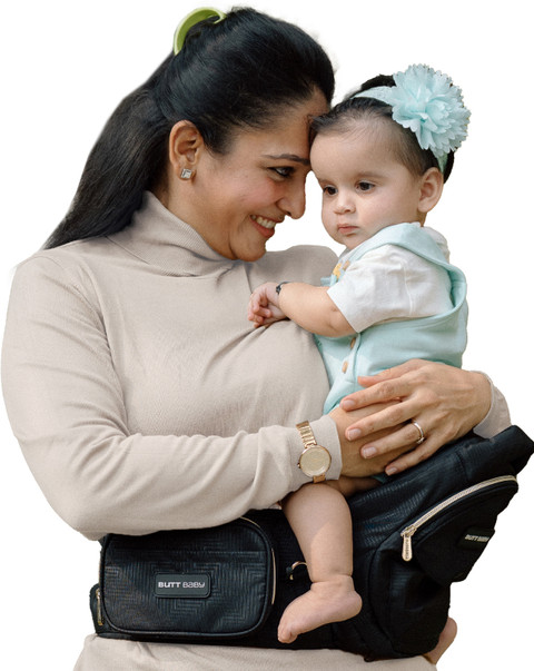 Butt Baby Black Gold Carrier with Hip Seat Baby Carrier Carrier