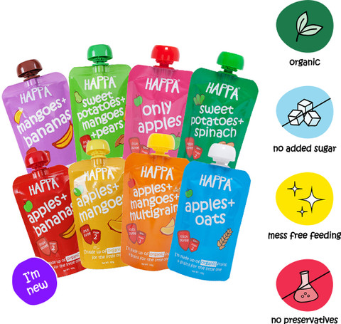 Happa Organic Baby Food Puree Cereal
