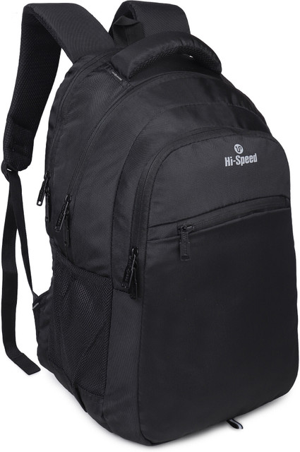 HI-SPEED HSIPL-46_Black_Laptop Backpack with Raincover STYLISH-28