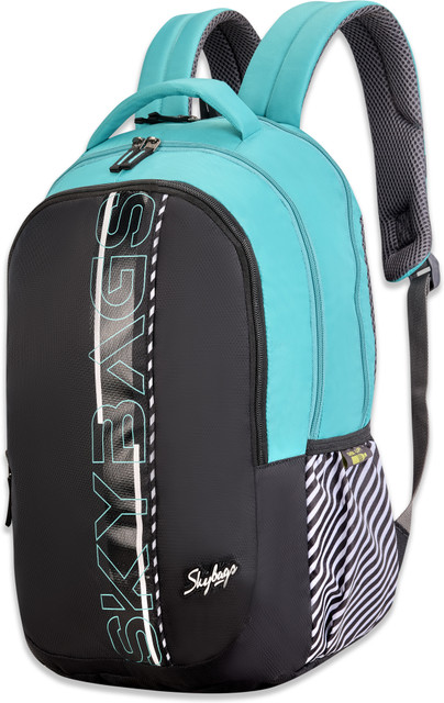 SKYBAGS Stash Black 38L School Backpack for Boys and Girls with